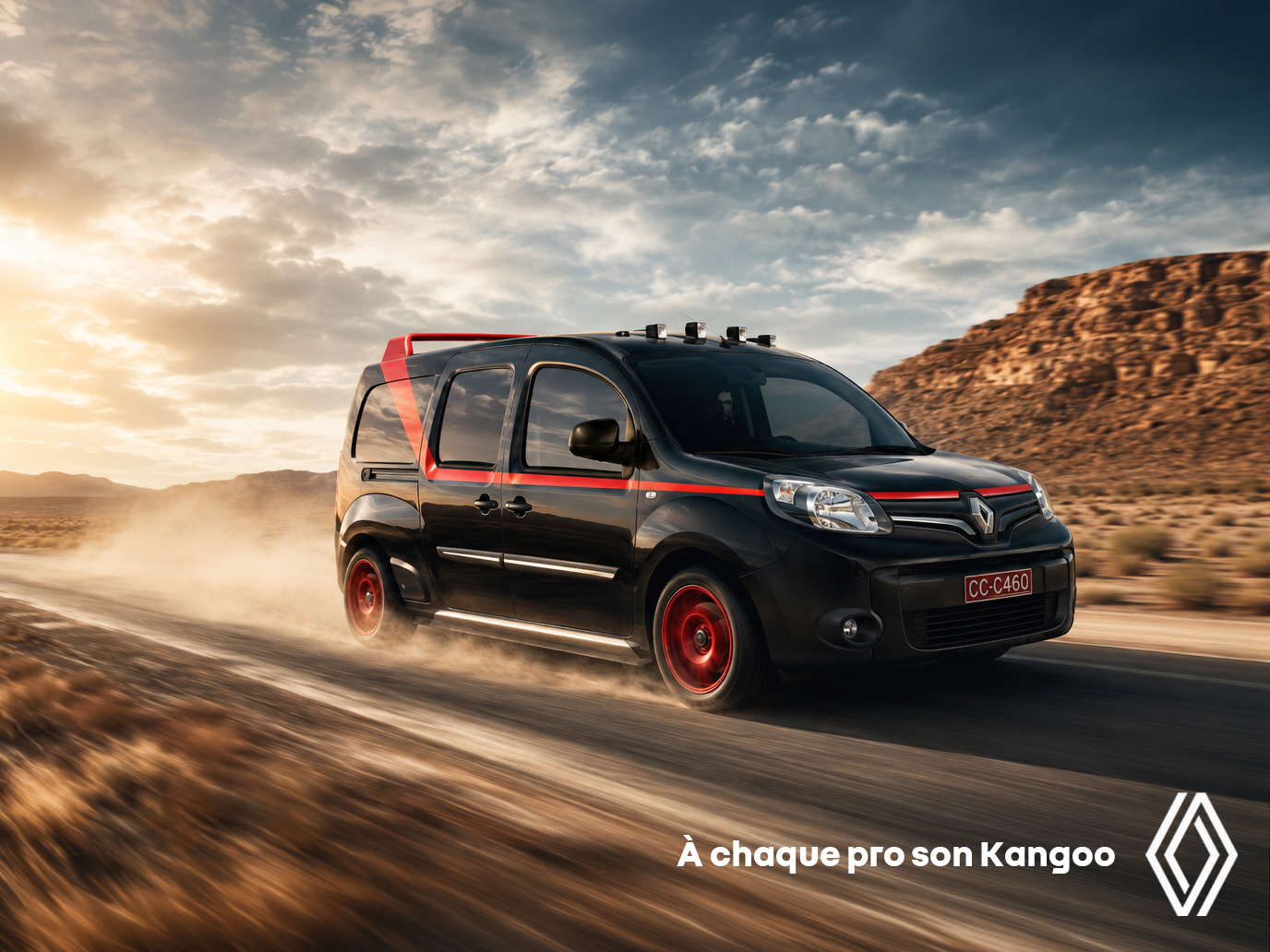 Affiche Renault Kangoo inspirée de L’Agence tous risques